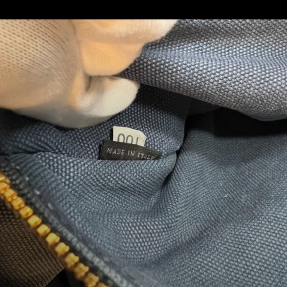 PRADA Blue Denim Large Canapa Tote Bag | EUC - Picture 7 of 11